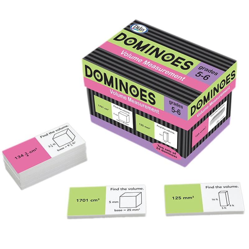 Volume Measurement Dominoes (Pack of 2) - Dominoes - Didax