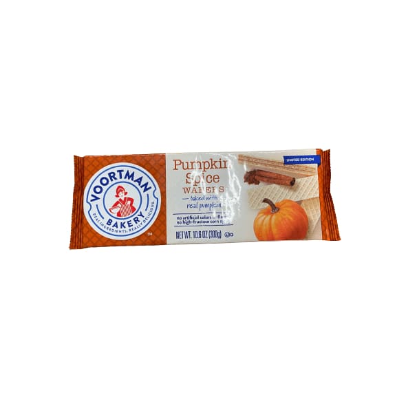 Voortman Bakery Voortman Bakery Pumpkin Spice Wafers - Limited Edition Cookies Baked with Real Pumpkin - 10.6 oz
