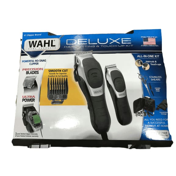 Wahl Deluxe Premium Haircutting & Touchup All-in-One kit with Precision Blades - ShelHealth.Com