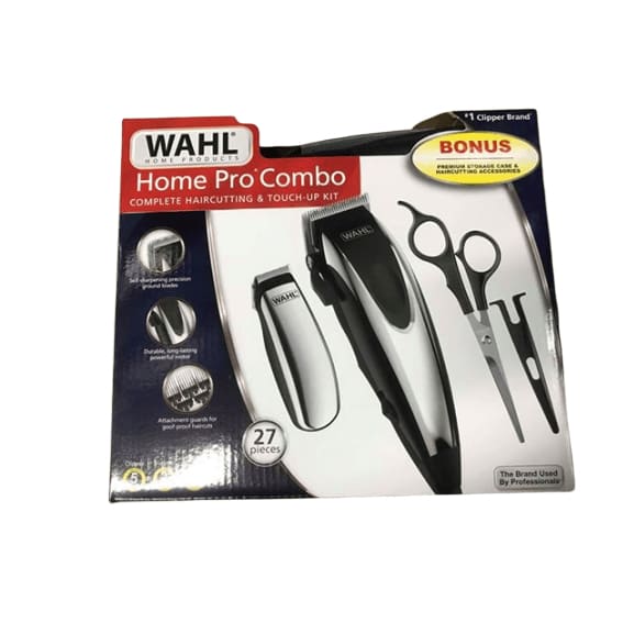 Wahl Home Pro Combo Complete Haircutting & Touch-Up Kit (27 Pieces) - ShelHealth.Com