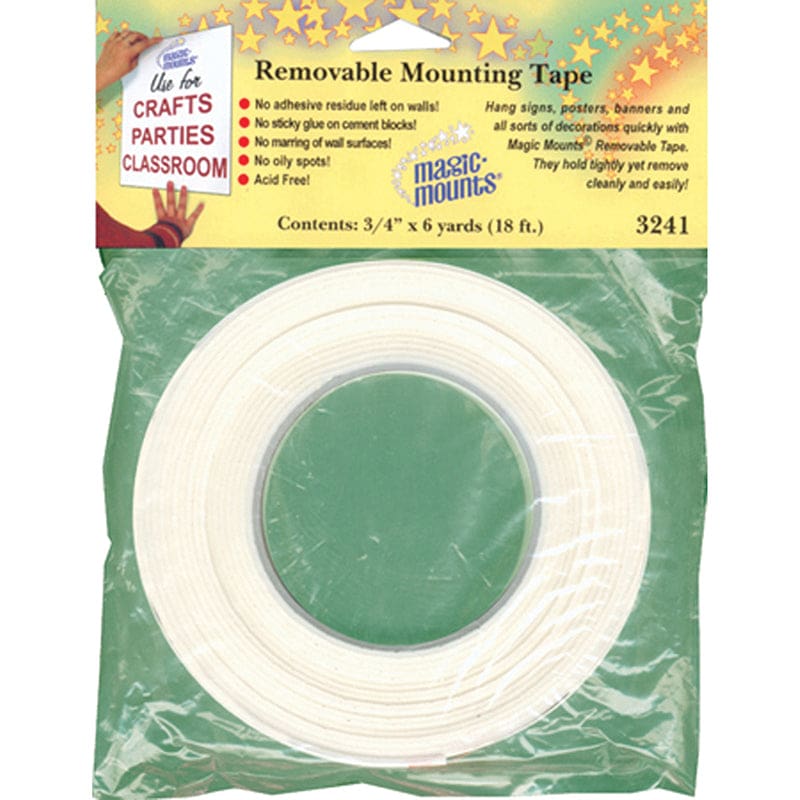 Wall Mounting Tape 3/4 X 6 Yards (Pack of 6) - Adhesives - Miller Studio