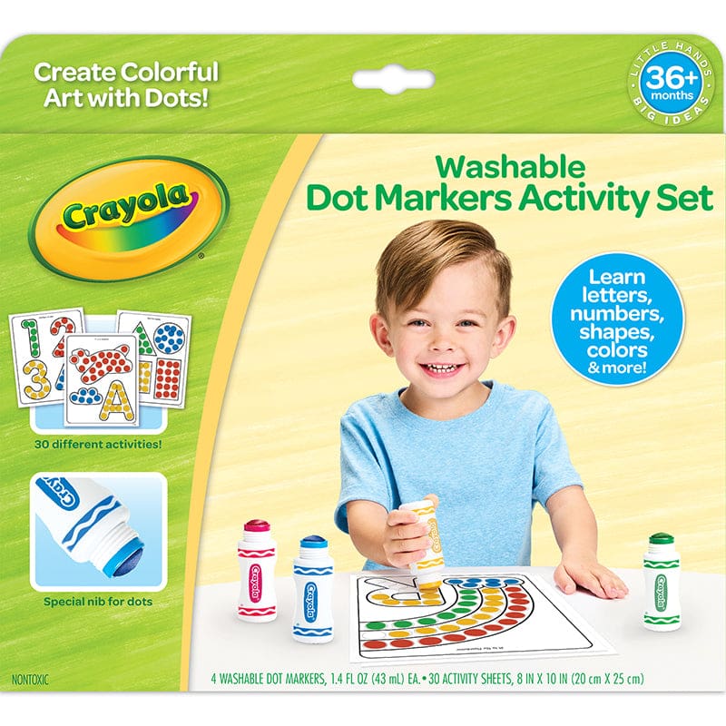 Washable Dot Markers Activity Set (Pack of 2) - Art Activity Books - Crayola LLC