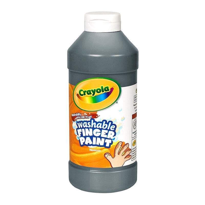 Washable Fingerpaint 16Oz Black (Pack of 6) - Paint - Crayola LLC