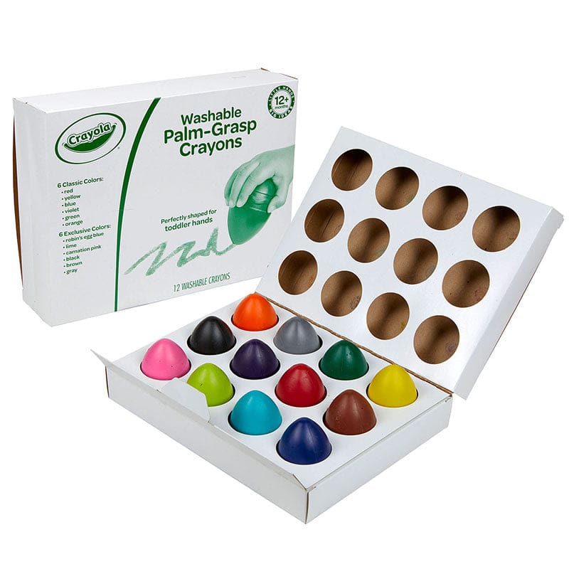 Washable Palm-Grasp Crayons 12Pk Crayola - Crayons - Crayola LLC