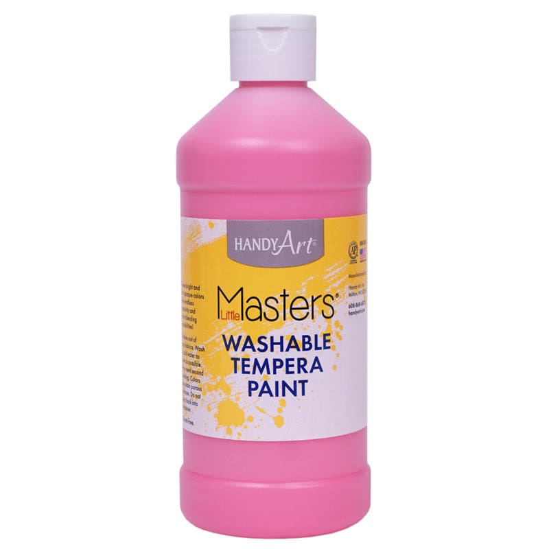 Washable Tempera Paint Pint Pink Little Masters (Pack of 12) - Paint - Rock Paint Distributing Corp