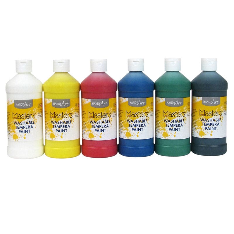 Washable Tempera Pint Kit 6 Colors Little Masters (Pack of 2) - Paint - Rock Paint Distributing Corp