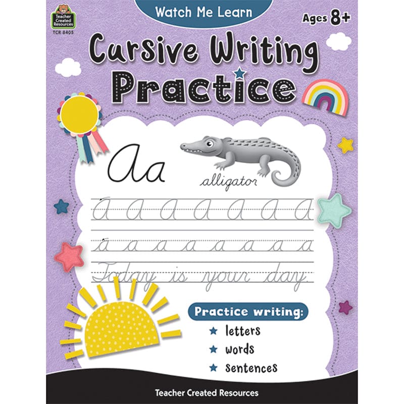 Watch Me Learn Cursive Writing Practice (Pack of 8) - Handwriting Skills - Teacher Created Resources