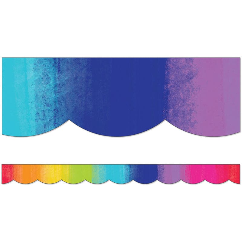 Watercolor Rainbow Borders Light Bulb Moment (Pack of 10) - Border/Trimmer - Carson Dellosa Education