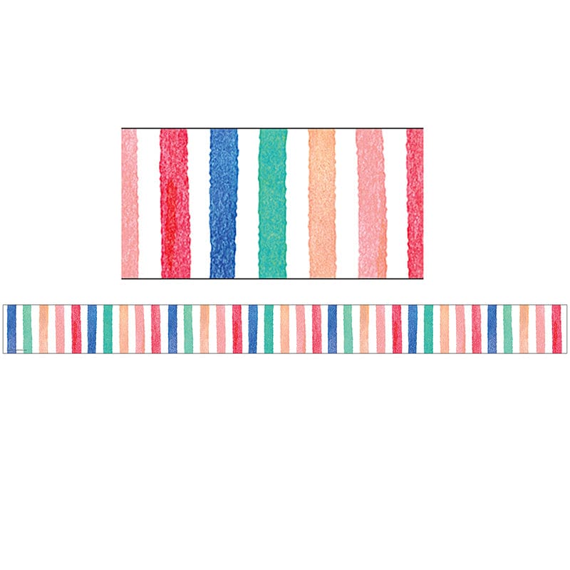 Watercolor Stripes Border Trim (Pack of 10) - Border/Trimmer - Teacher Created Resources