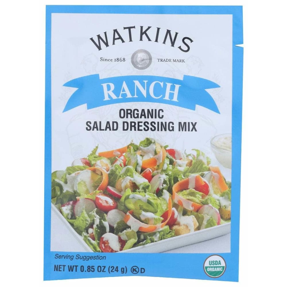 WATKINS Grocery > Pantry > Condiments WATKINS: Dressing Ranch Org, 0.85 oz