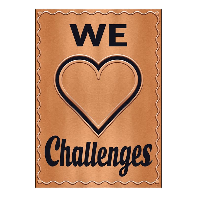 We Heart Challenges Poster (Pack of 12) - Motivational - Trend Enterprises Inc.