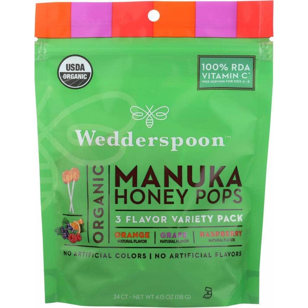 Wedderspoon Wedderspoon Organic Manuka Honey Pops For Kids Variety, 4 oz