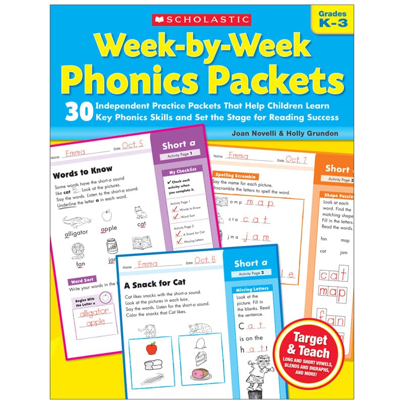 Week By Week Phonics Packets (Pack of 2) - Phonics - Scholastic Teaching Resources