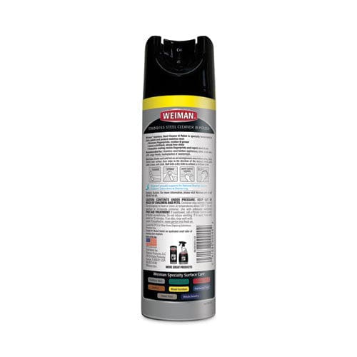WEIMAN Stainless Steel Cleaner And Polish 17 Oz Aerosol Spray - Janitorial & Sanitation - WEIMAN®