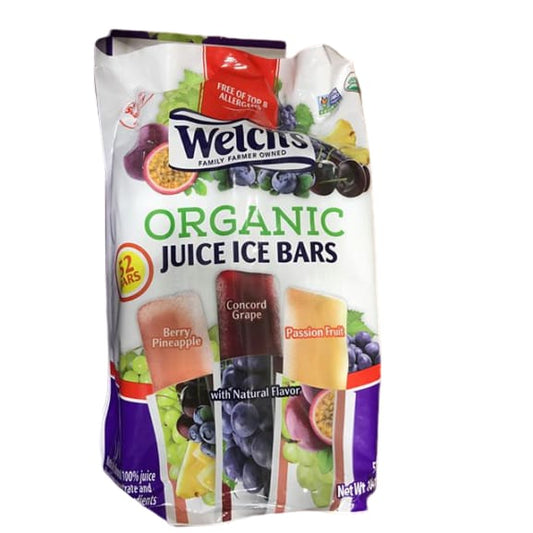Welchs Welch's Organic Juice Ice Bars, 52 Count