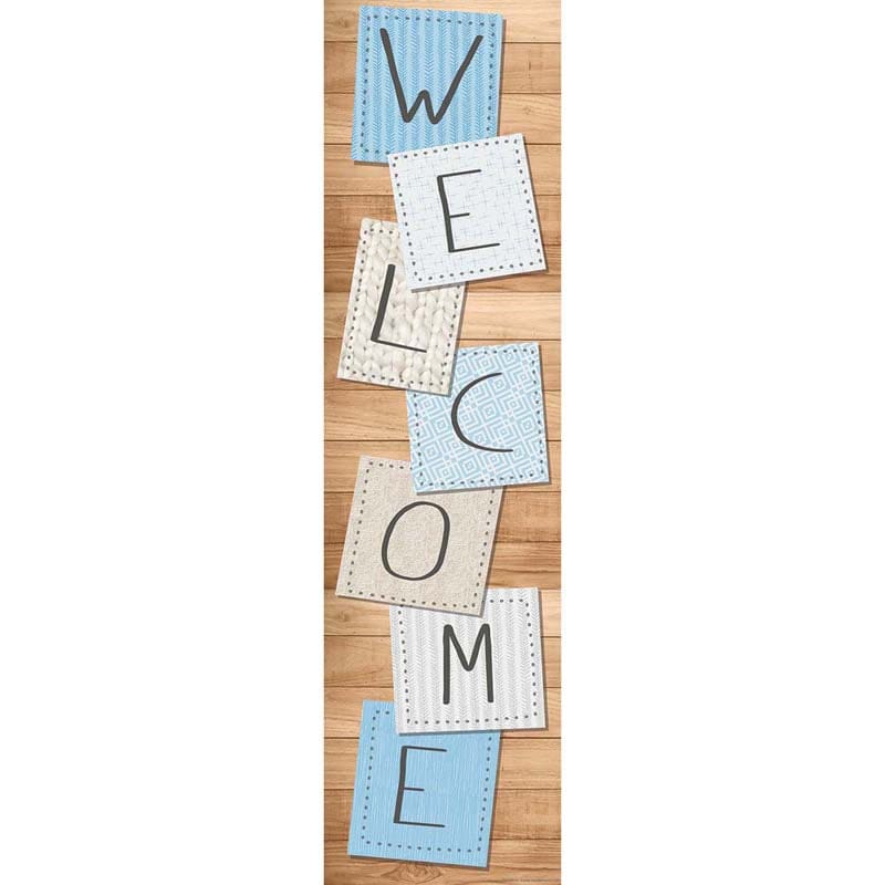 Welcome Banner Vertical A Close-Knit Class (Pack of 10) - Banners - Eureka