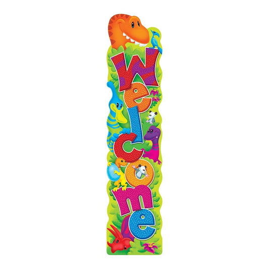 Welcome Dino-Mite Pals Quotable Expressions Banner 5Ft (Pack of 8) - Banners - Trend Enterprises Inc.