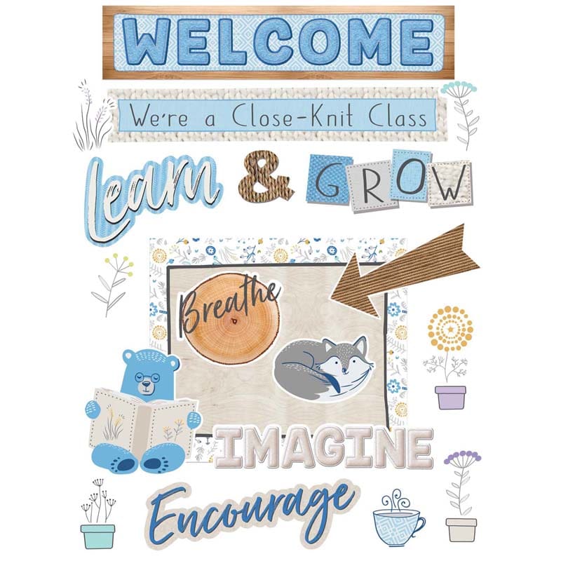 Welcome Set Bulletin Board Set A Close-Knit Class (Pack of 3) - Classroom Theme - Eureka