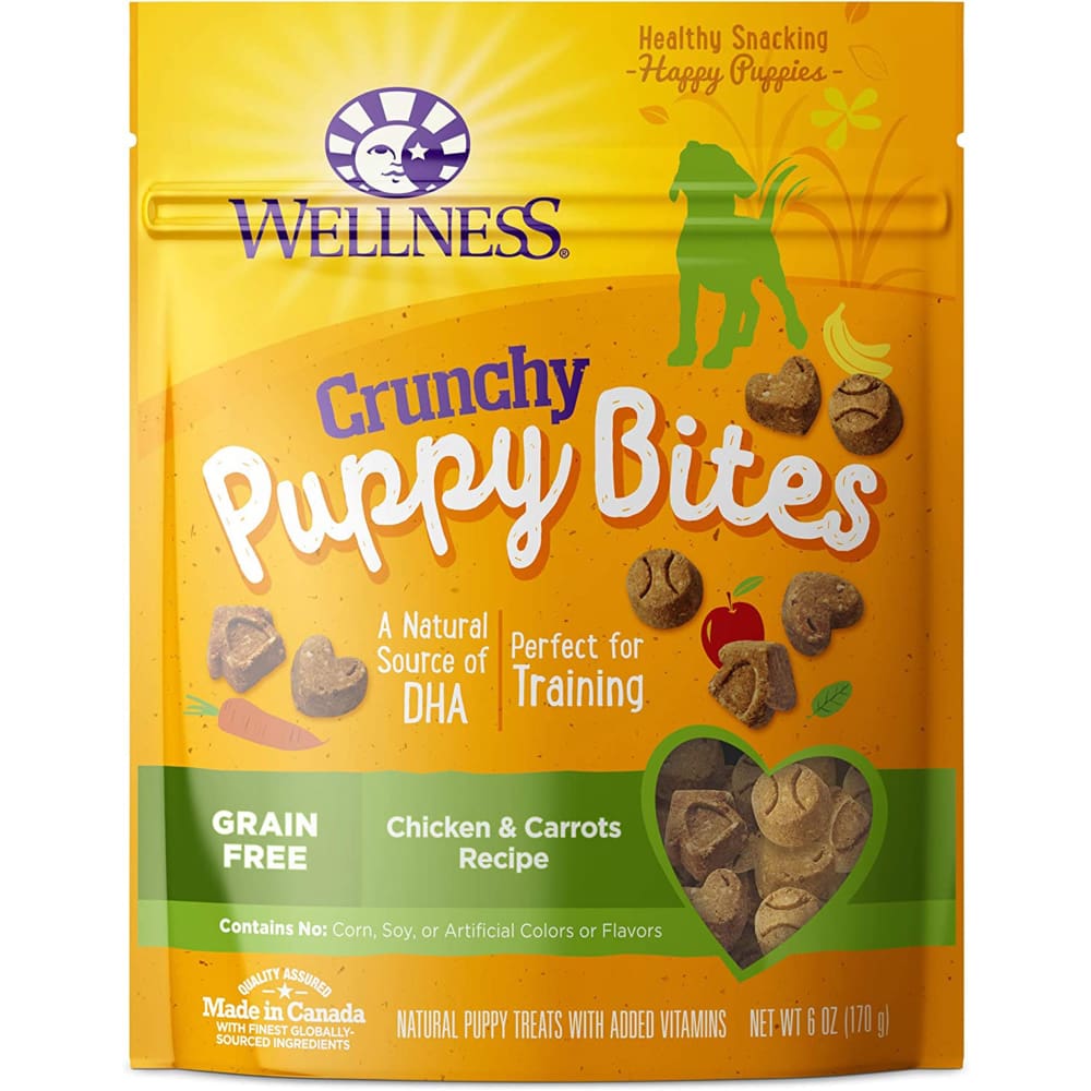 Wellness Puppy Bite Crunchy Chicken Carrot 6oz - Pet Supplies - Wellness