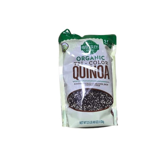 Wellsley Farms 100% USDA Organic Tri-Color Quinoa, 2.5 Pounds - ShelHealth.Com
