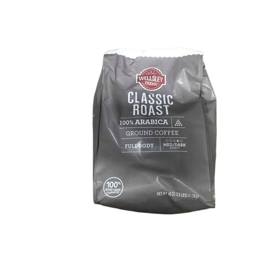 Wellsley Farms Classic Roast Ground Coffee, 40 oz. - ShelHealth.Com