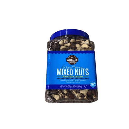 Wellsley Farms Extra Fancy Roasted & Salted Mixed Nuts, 35 oz. - ShelHealth.Com