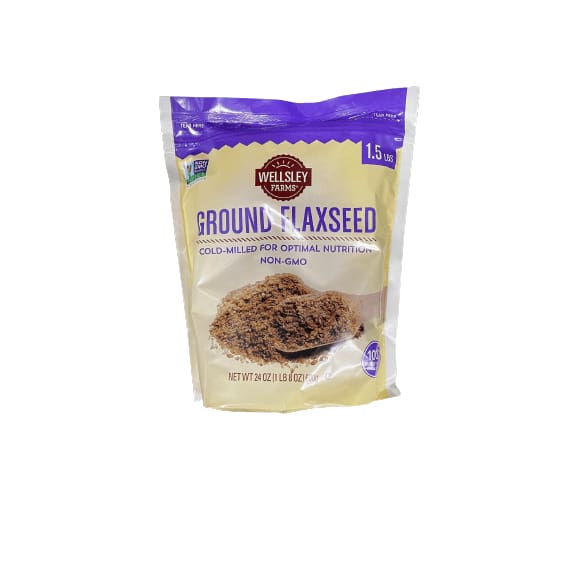 Wellsley Farms Wellsley Farms Ground Flaxseed Non-Gmo, 24 oz.