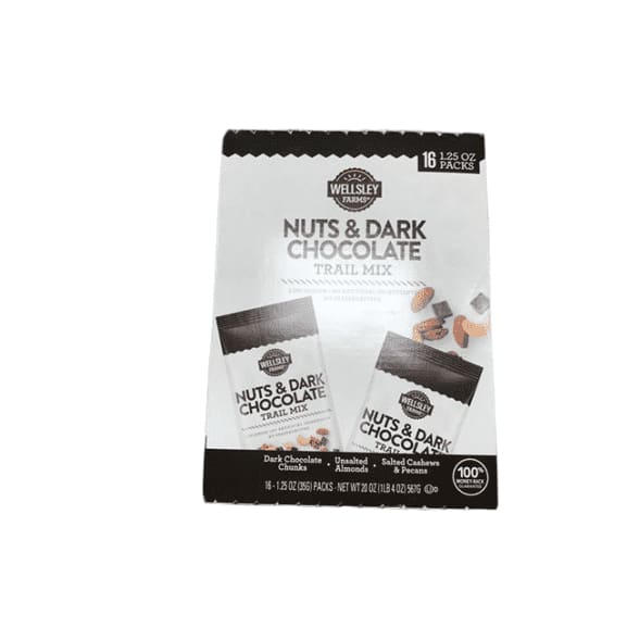 Wellsley Farms Nuts & Dark Chocolate Trail Mix, 16 pk./1.25 oz. - ShelHealth.Com