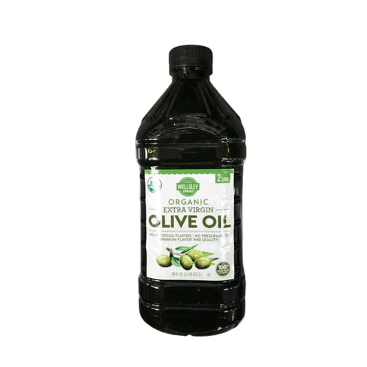 Wellsley Farms Organic Extra Virgin Olive Oil, 2L. - ShelHealth.Com