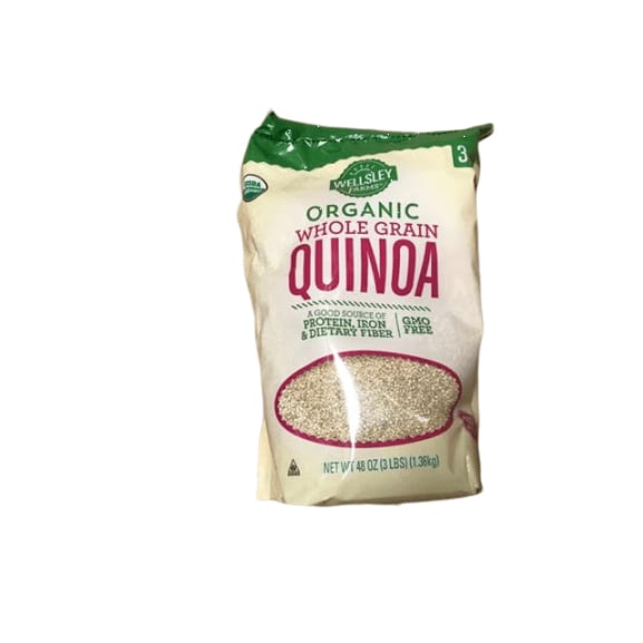 Wellsley Farms Organic Whole Grain Quinoa, 3 lbs. - ShelHealth.Com