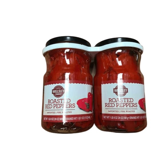 Wellsley Farms Roasted Red Peppers, 24 oz. (Pack of 2) - ShelHealth.Com