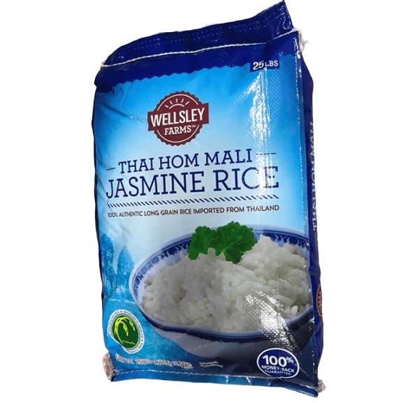 Wellsley Farms Thai Hom Mali Jasmine Rice, 25 lbs. - ShelHealth.Com