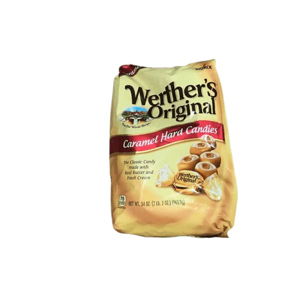 WERTHER'S ORIGINAL Caramel Hard Candies, 34 Ounce Bag - ShelHealth.Com