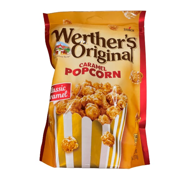 Werther's Original Werthers Original Caramel Popcorn, Resealable Pouch, 6 Oz