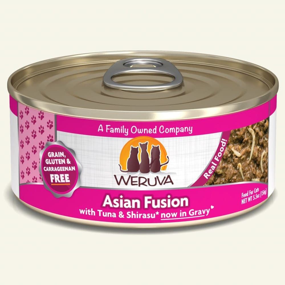 Weruva Cat Asian Fusion with Tuna & Shirasu in Gravy 5.5oz. Case Of 24 - Pet Supplies - Weruva