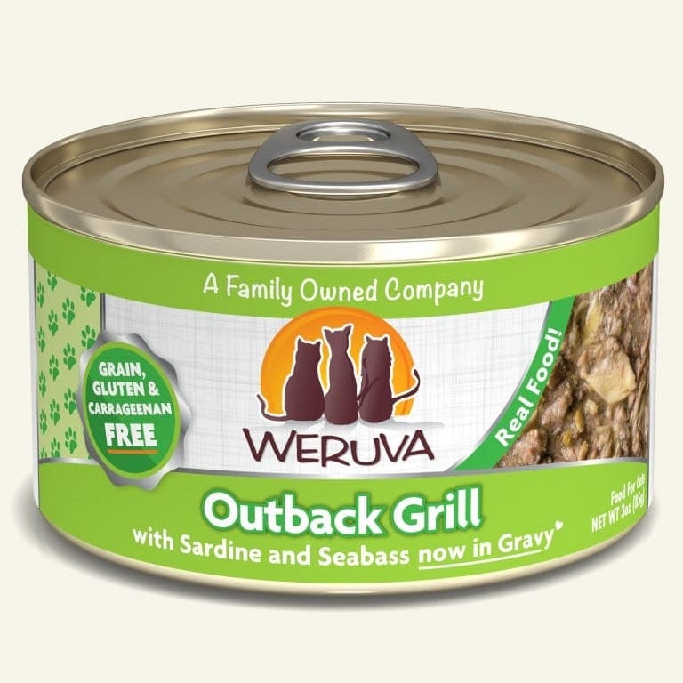 Weruva Cat Outback Grill with Sardine and Seabass in Gravy 3oz. Case Of 24 - Pet Supplies - Weruva