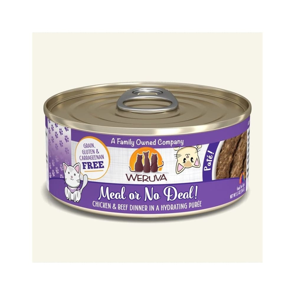Weruva Cat Pate Meal or No Deal! Chicken and Beef Dinner 5.5oz. (Case Of 8) - Pet Supplies - Weruva