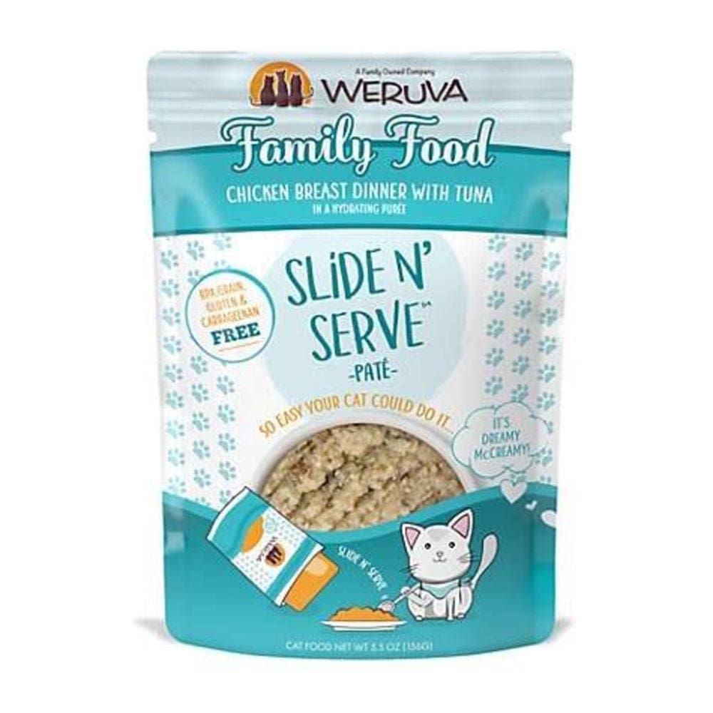 Weruva Cat Pates Family Food Chicken Breast Dinner with Tuna 2.8oz. (Case Of 12) - Pet Supplies - Weruva