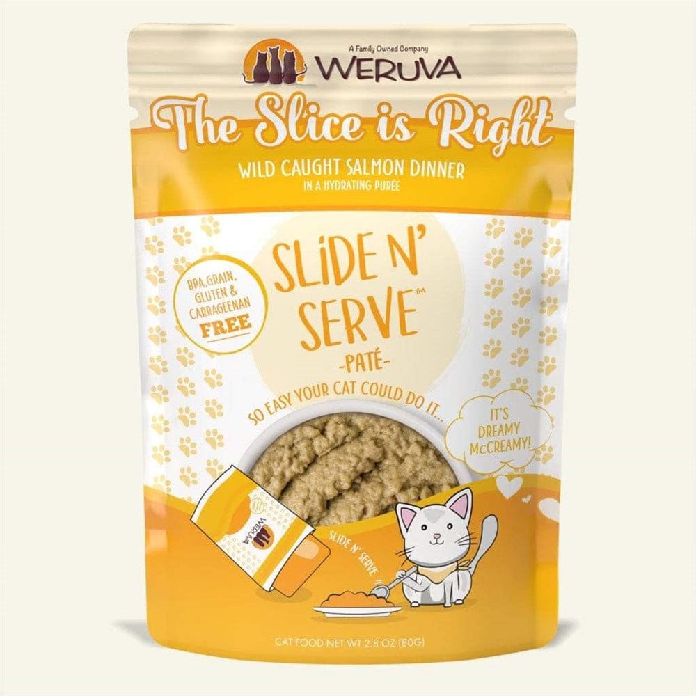 Weruva Cat Pates The Slice is Right Wild Caught Salmon Dinner 5.5oz. (Case Of 12) - Pet Supplies - Weruva
