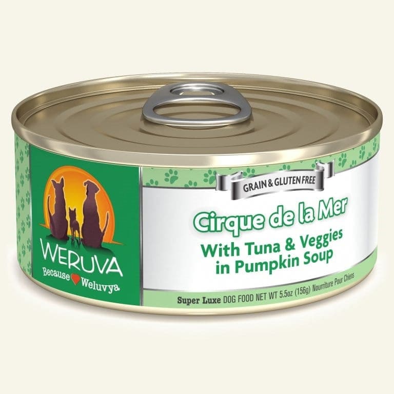 Weruva Dog Cirque De La Mer with Tuna & Veggies in Pumpkin Soup 5.5oz. Case Of 24 - Pet Supplies - Weruva