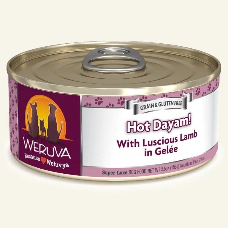 Weruva Dog Hot Dayam! with Luscious Lamb in Gel?e 5.5oz. Case Of 24 - Pet Supplies - Weruva