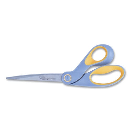Westcott Extremedge Titanium Bent Scissors 9 Long 4.5 Cut Length Gray/yellow Offset Handle - School Supplies - Westcott®