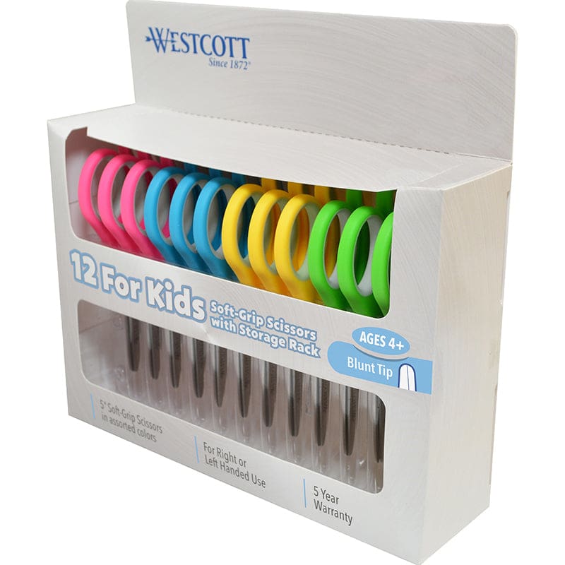 Westcott Soft Handle 5In Classpack Kids Scissors Blunt - Scissors - Acme United Corporation