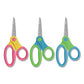 Westcott Ultra Soft Handle Scissors W/antimicrobial Protection Rounded Tip 5 Long 2 Cut Length Randomly Assorted Straight Handle - School