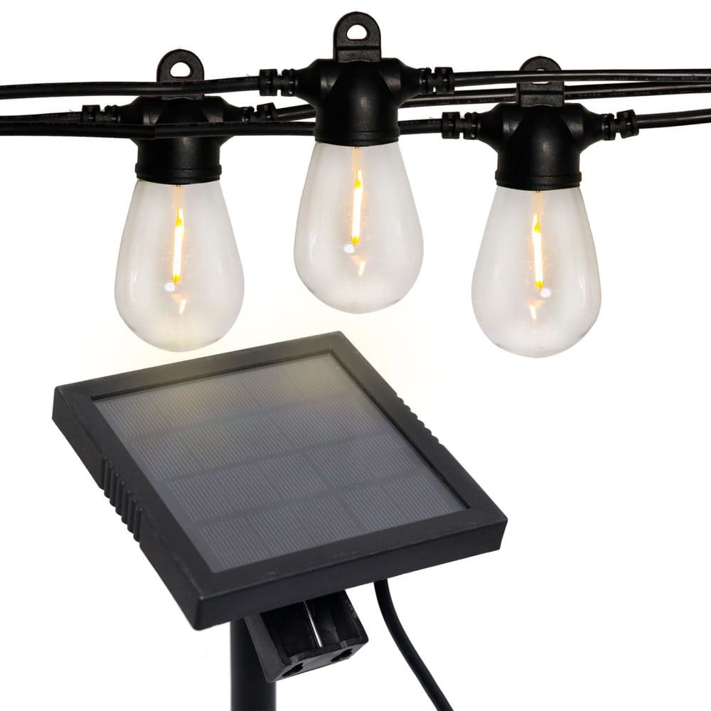 Westinghouse 48’ Vintage White Solar Powered LED String Lights - Outdoor Lighting - Westinghouse