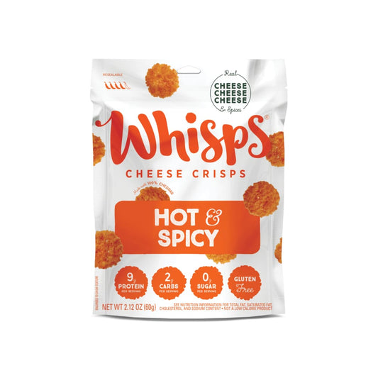 WHISPS WHISPS Hot and Spicy Cheese Crisps, 2.12 oz