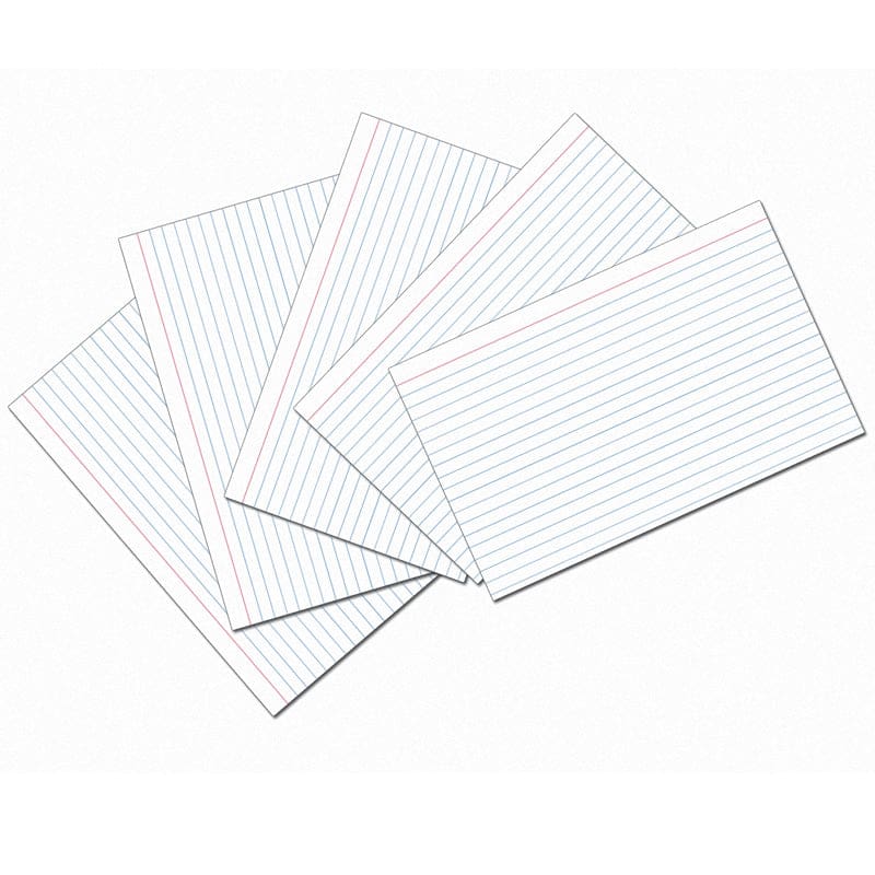 White 5X8 Ruled Index Cards 100Pk (Pack of 10) - Index Cards - Dixon Ticonderoga Co - Pacon