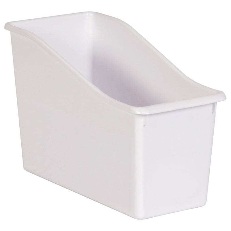 White Plastic Book Bin (Pack of 10) - Storage Containers - Teacher Created Resources