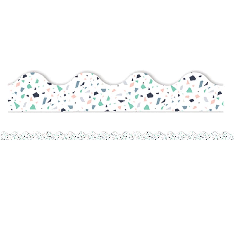 White Terrazzo Deco Trim Simply Sassy (Pack of 12) - Border/Trimmer - Eureka
