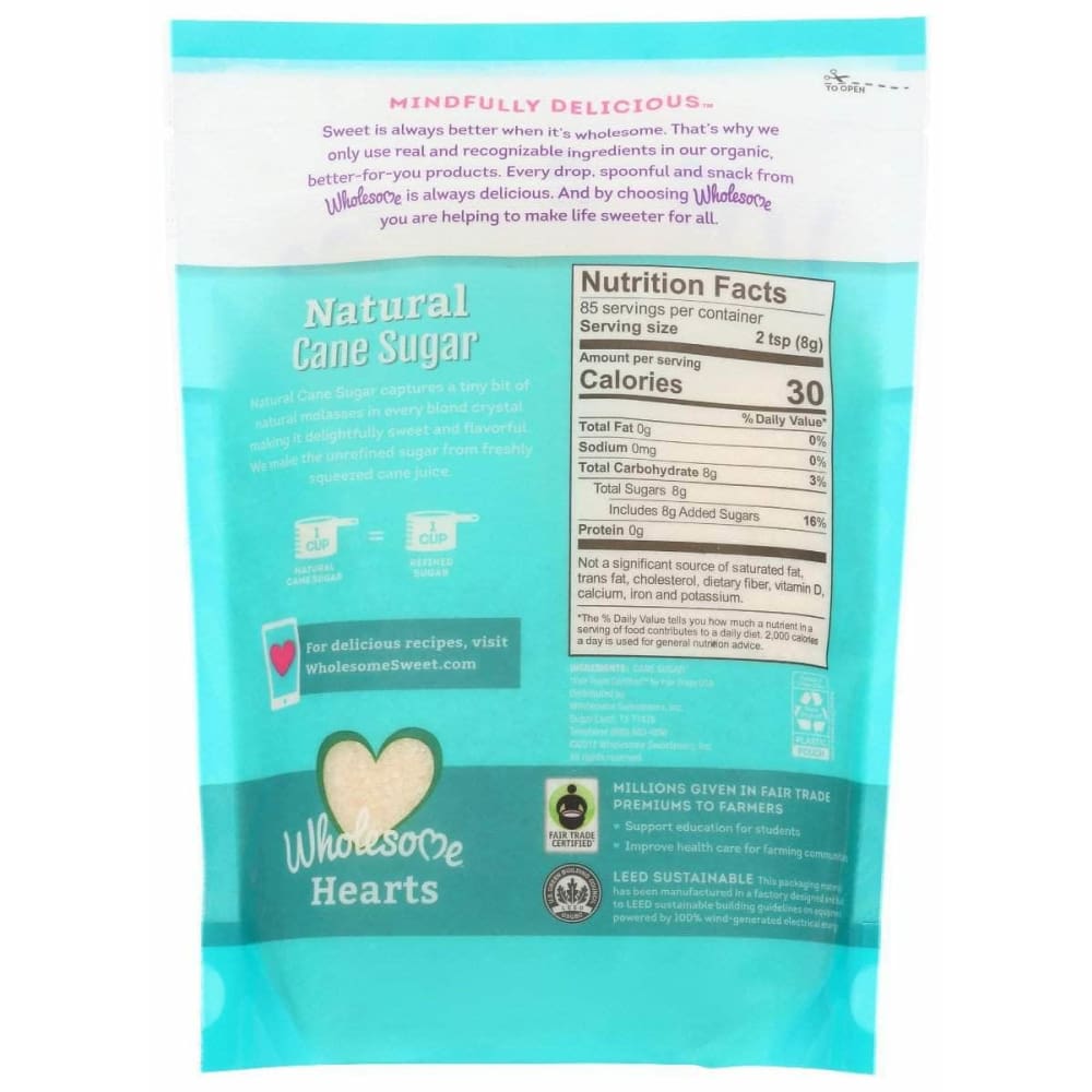 WHOLESOME Wholesome Natural Cane Sugar, 24 Oz